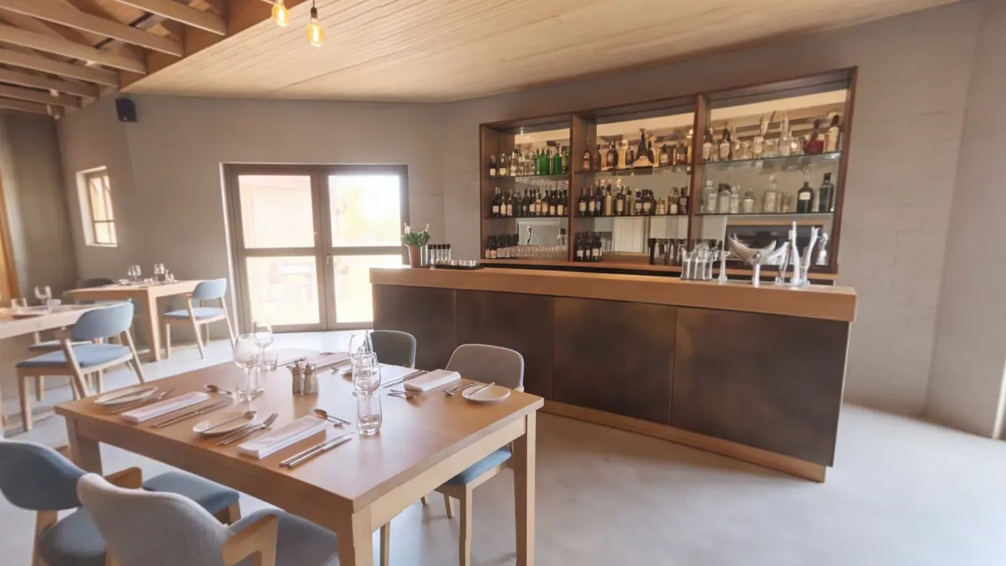 Sample Restaurant. Click a table in the room, or choose one from the list. You see right away which times are still free.